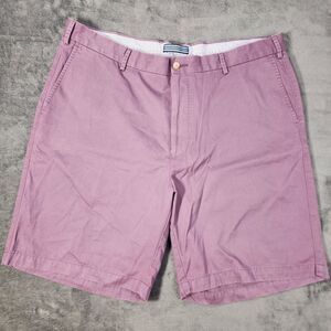 Peter Millar Men's 40 Purple Pima Cotton Flat Front Chino Golf Resort Shorts